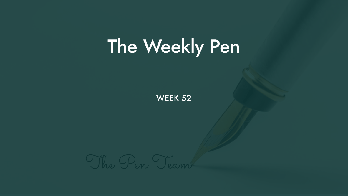 Image of blog with title The Weekly Pen: The year and week that went by